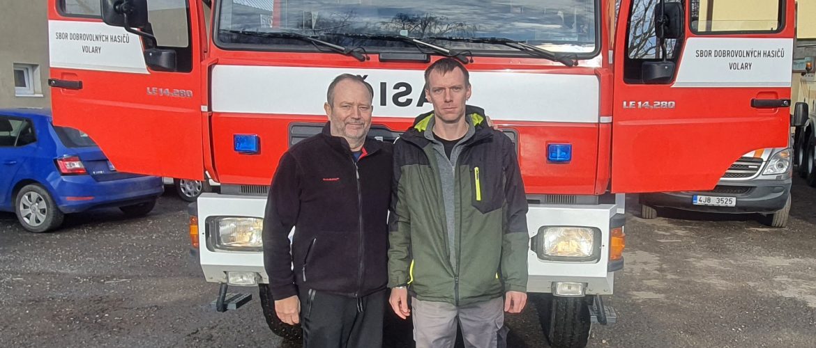 Odovzdanie vozidla MAN 14.250 LE 4×4 CAS 24, mesto Volary
