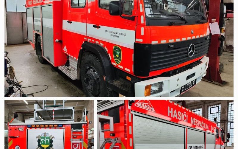 Pripravujeme vozidlo Mercedes 1124 F, obec Nesvačilka