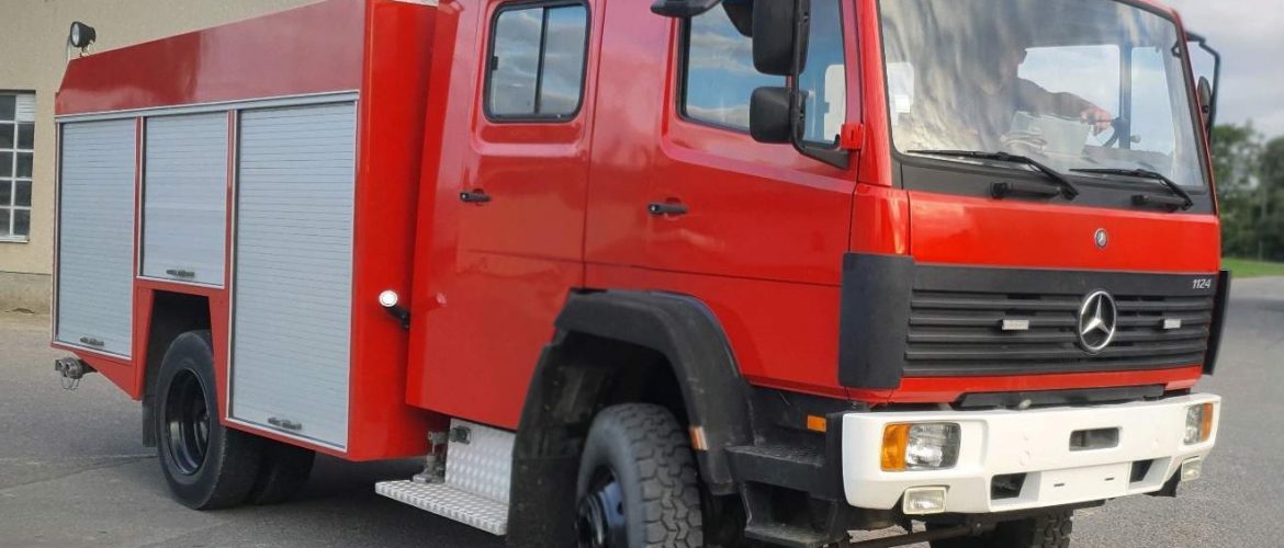 Pripravujeme vozidlo Mercedes 1124 F 4×4, obec Hvozdnice