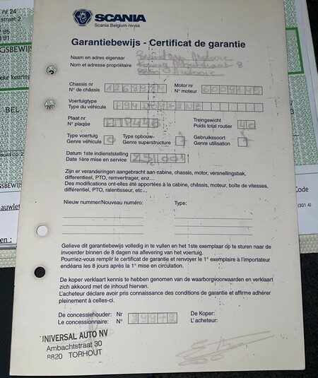 SCANIA P94   260 4X2 2500L vody