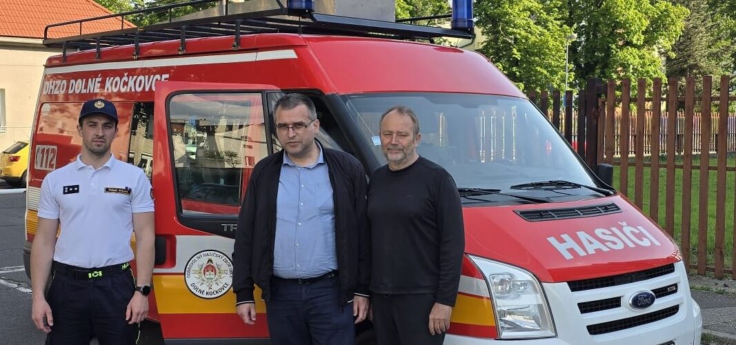 Odovzdanie veliteľského vozidla Ford Transit, obec Dolné Kočkovce