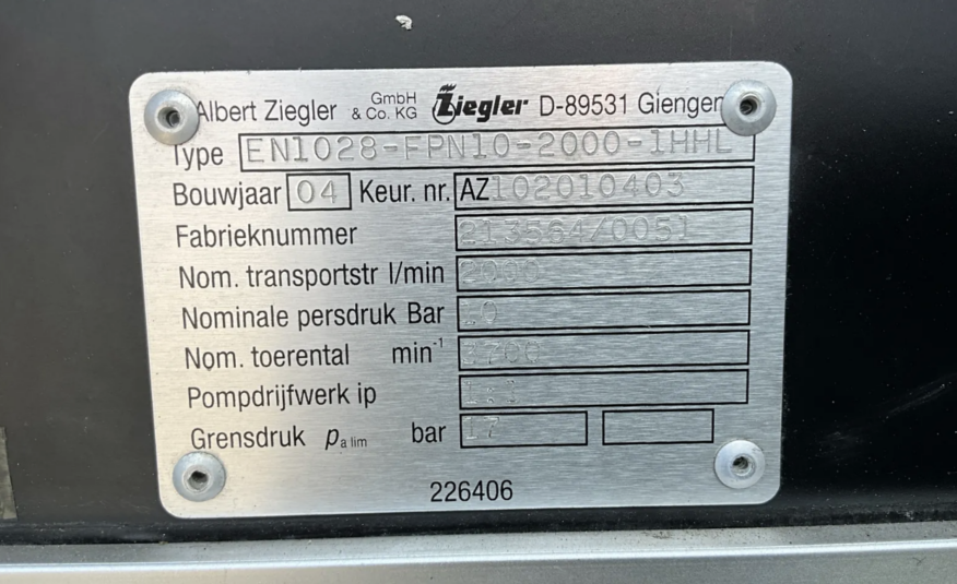Mercedes Atego 1428 AF, 4×4, 2500L vody,  Vanasche Ziegler, výška do 3m !!!